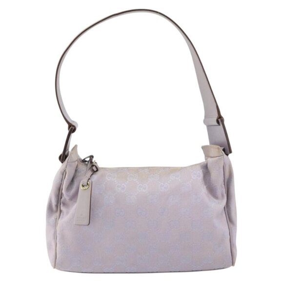 Authentic GUCCI GG Canvas Shoulder Bag Purple Gold 92699 - Picture 9 of 16